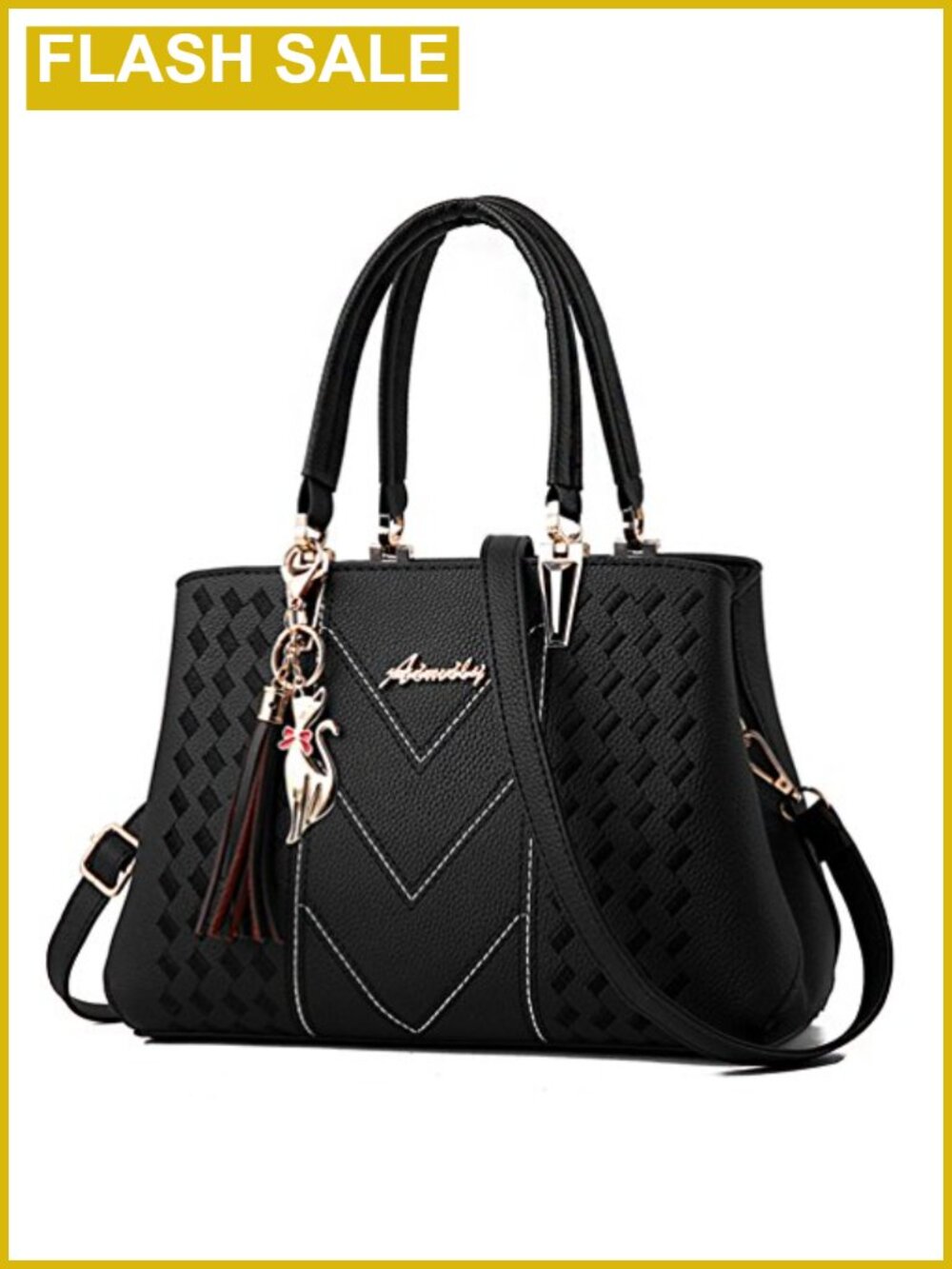 PU Leather Satchel Tote Shoulder Bag Ladies Purses Handbags